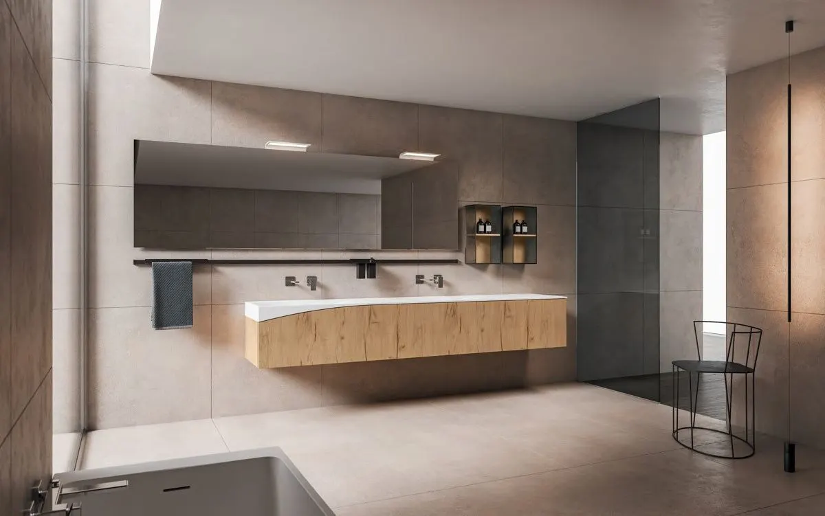Oak vanity