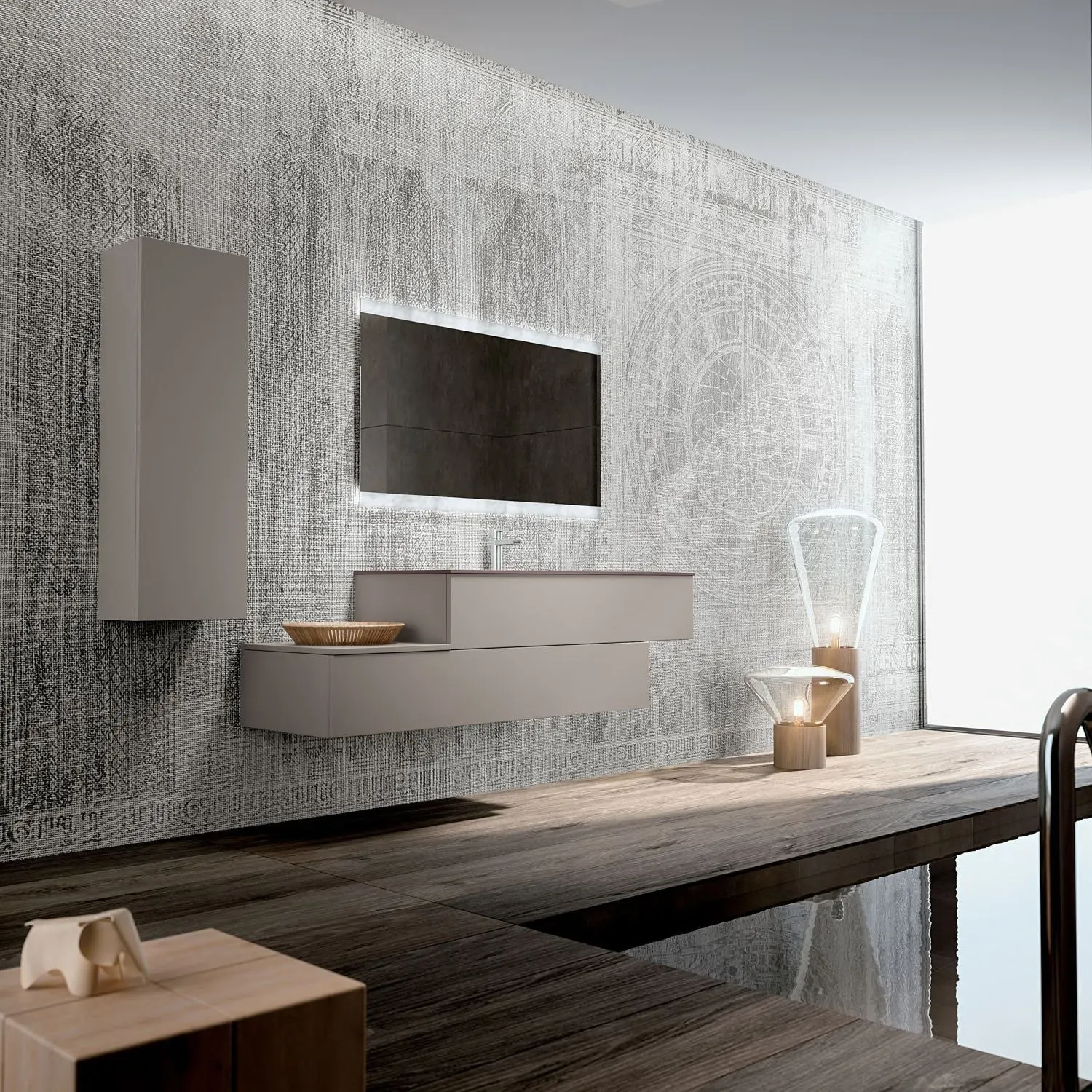 Living room millwork